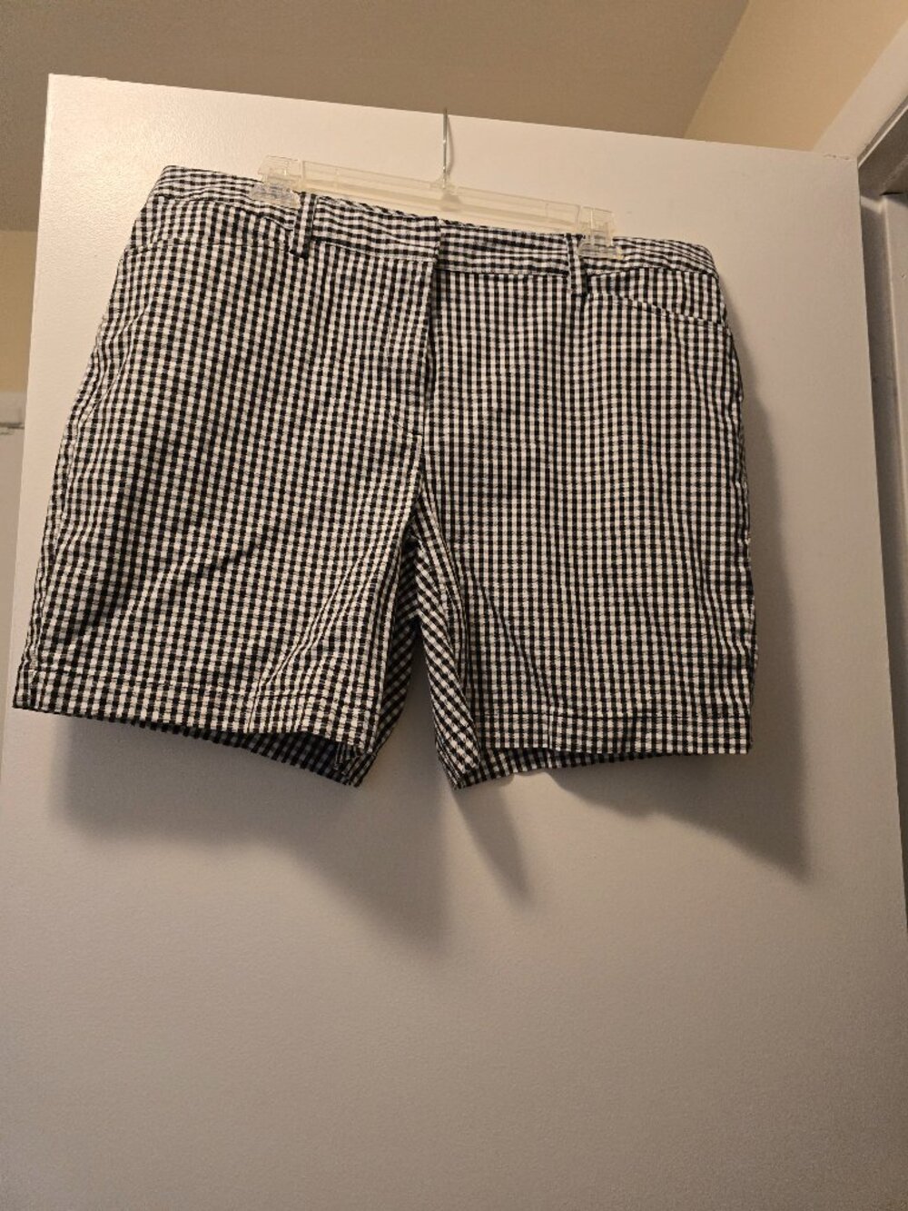 Lands' End Mid Rise Paisley Print Shorts Stretch Chino  Size 14